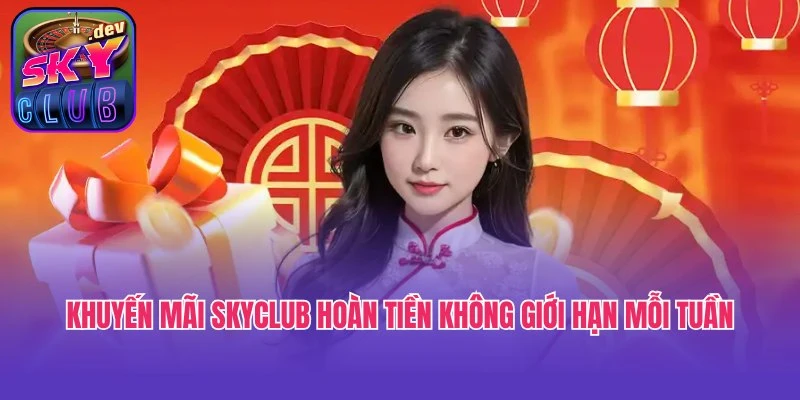 Khuyến mãi Skyclub hoàn tiền không giới hạn mỗi tuần