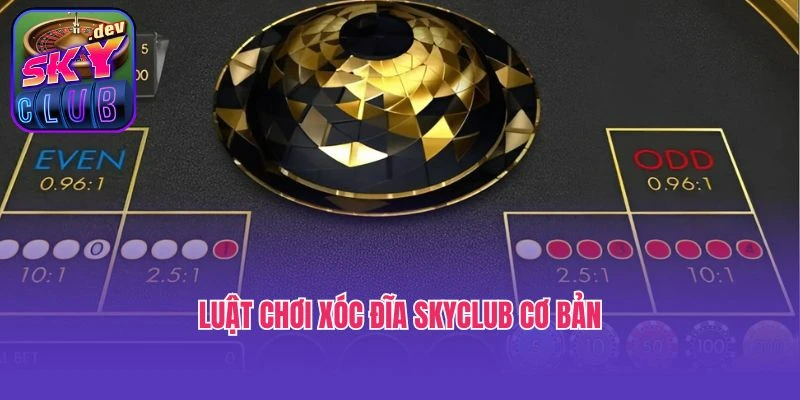 Luật chơi xóc đĩa Skyclub cơ bản